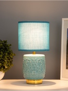 Лампа настольная RISALUX «Юдзу», 1×40 Вт Е14, голубой, 15×15×30 см - Фото 2