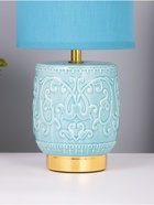 Лампа настольная RISALUX «Юдзу», 1×40 Вт Е14, голубой, 15×15×30 см - Фото 4