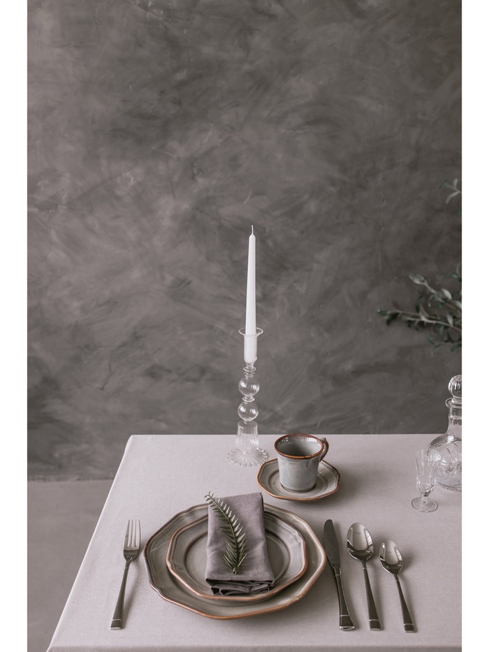 Тарелка Magistro Vintage, d=27 см, фарфор, серая - фото 114819243