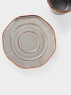 Чайная пара Magistro Vintage, 230 мл, фарфор, серая - Фото 3