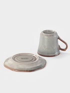 Кофейная пара Magistro Vintage, 110 мл, фарфор, серая - Фото 5