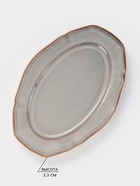 Блюдо сервировочное Magistro Vintage 23.5×16×2.3 см, фарфор, серое - Фото 2