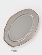 Блюдо сервировочное Magistro Vintage, 31×21.5×2.8 см, фарфор, серое - Фото 2