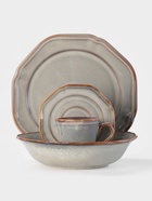 Блюдо сервировочное Magistro Vintage, 31×21.5×2.8 см, фарфор, серое - Фото 4