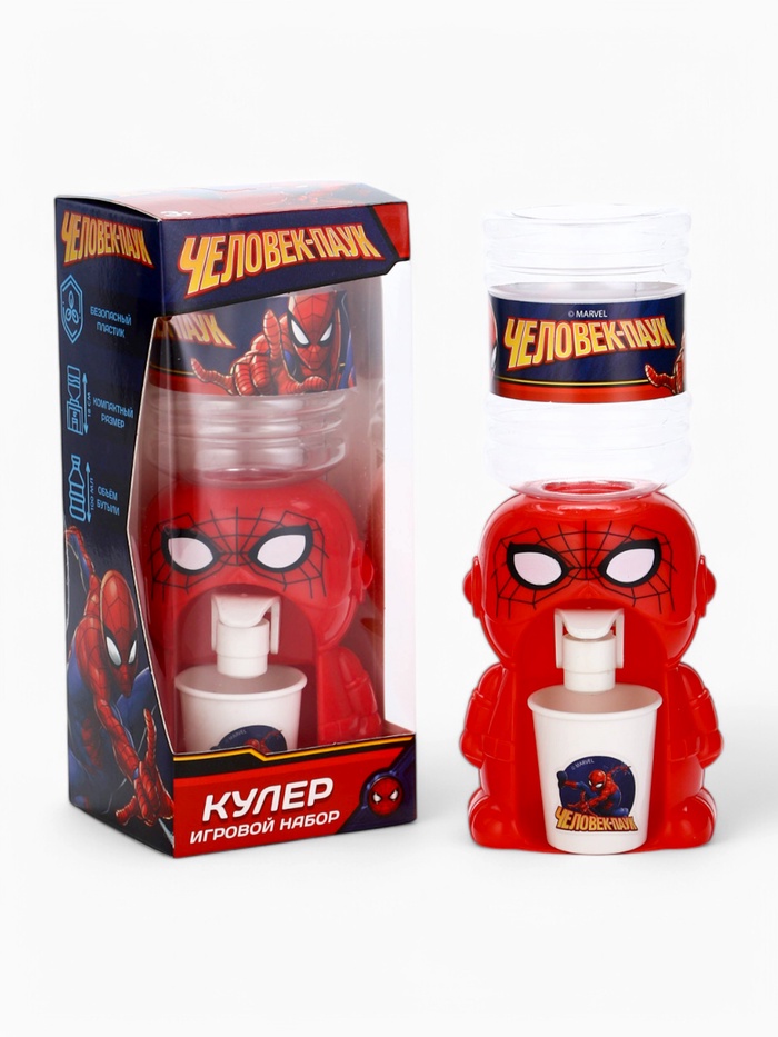 Кулер для воды детский «Человек-паук», 100 мл - Фото 1