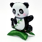 Воздушный шар фольгированный 23" «Панда с бамбуком», на подставке - Фото 3