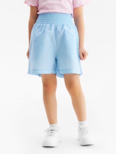 Шорты для девочки MINAKU, голубые, рост 134 см