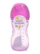 Бутылочка для кормления с наклейками Baby от 0 мес., 250 мл., фиолетовая, M&B 10474407