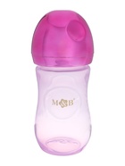 Бутылочка для кормления с наклейками Baby от 0 мес., 250 мл., фиолетовая, M&B 10474407