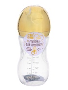 Бутылочка для кормления с наклейками BOSS от 0 мес., 250 мл., цвет золотой, M&B - фото 116699754 Бутылочка для кормления с наклейками BOSS от 0 мес., 250 мл., цвет золотой, M&B - фото 116699754