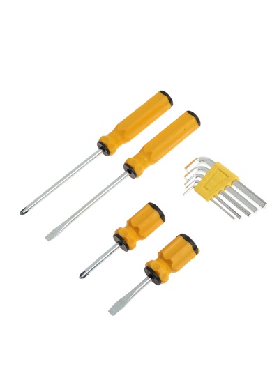 Набор инструментов в блистере ЛОМ, отвертки PH1 и SL5 4 шт., шестигранные ключи 5 шт.