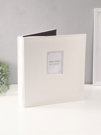 Фотоальбом на 500 фото 10×15 см «Фигурное обрамление», кожзам, в коробке, 5.5×32.5×34 см