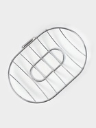 Мыльница овальная настенная Доляна, хром - Фото 3