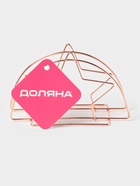 Салфетница Доляна «Звезда», розовое золото - Фото 5