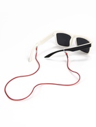 Шнурок для очков на шею, 70 см, силиконовый, красный - Фото 4