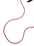 Шнурок для очков на шею, 70 см, силиконовый, красный - Фото 5