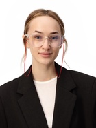 Шнурок для очков на шею, 70 см, силиконовый, красный - Фото 7