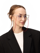 Шнурок для очков на шею, 70 см, силиконовый, красный - Фото 2