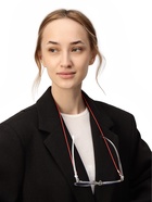 Шнурок для очков на шею, 70 см, силиконовый, красный - Фото 3