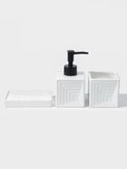 Набор для ванной SAVANNA, 3 предмета, дозатор для мыла, стакан, мыльница - Фото 4