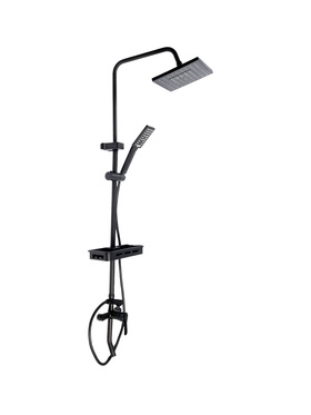 УЦЕНКА Душевая система ZEIN Z3861, смеситель, тропическая и ручная лейка, полка, латунь 10862023