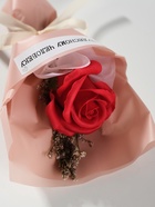 Букет из мыльных лепестков для ванны «Роза подарочная в коробке», красный, 8.6×8.6×18.5 см - Фото 2