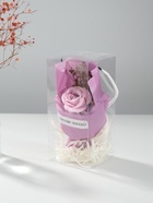 Букет из мыльных лепестков для ванны «Роза подарочная в коробке», фиолетовый, 8.6×8.6×18.5 см - Фото 1