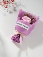 Букет из мыльных лепестков для ванны «Роза подарочная в коробке», фиолетовый, 8.6×8.6×18.5 см - Фото 3