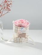 Букет из мыльных лепестков для ванны «Три розы с открыткой в коробке», подарочный, розовый, 10.6×10.6×17 см - Фото 1