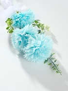 Букет из мыльных лепестков для ванны «Три гвоздики на подиуме», подарочный, голубой, 8×8×25 см - Фото 3