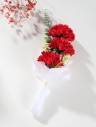 Букет из мыльных лепестков для ванны «Три гвоздики на подиуме», подарочный, красный, 8×8×25 см - Фото 2