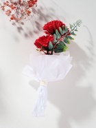 Букет из мыльных лепестков для ванны «Три гвоздики на подиуме», подарочный, красный, 8×8×25 см - Фото 4