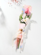 Букет из мыльных лепестков для ванны «Тюльпан с орхидеей», подарочный, розовый, 8.5×7.4×38.6 см - Фото 2