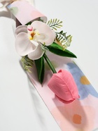Букет из мыльных лепестков для ванны «Тюльпан с орхидеей», подарочный, розовый, 8.5×7.4×38.6 см - Фото 3