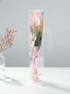 Букет из мыльных лепестков для ванны «Тюльпан с орхидеей», подарочный, нежно-розовый, 8.5×7.4×38.6 см - Фото 1