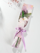 Букет из мыльных лепестков для ванны «Тюльпан с орхидеей», подарочный, сиреневый, 8.5×7.4×38.6 см - Фото 2