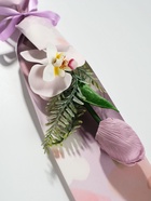 Букет из мыльных лепестков для ванны «Тюльпан с орхидеей», подарочный, сиреневый, 8.5×7.4×38.6 см - Фото 3