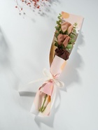 Букет из мыльных лепестков для ванны «Три розы с эвкалиптом», подарочный, бежевый, 8.5×7.4×38.6 см - Фото 2