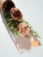 Букет из мыльных лепестков для ванны «Три розы с эвкалиптом», подарочный, бежевый, 8.5×7.4×38.6 см - Фото 3