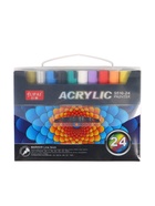 Набор маркеров акриловых, 24 цвета, пулевидный наконечник 4 мм - Фото 1