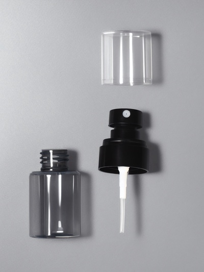 Бутылочка для хранения, с распылителем, 30 мл, чёрная