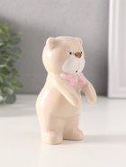Фигурка керамика «Медвежонок с бантом», 3×5.5×10.8 см, МИКС - Фото 3