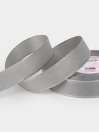 Лента репсовая, с серебряным люрексом, 25 мм, 23±1 м, светло-серая №003 - Фото 2