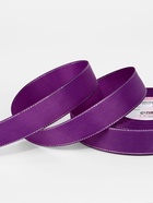 Лента репсовая, с серебряным люрексом, 25 мм, 23±1 м, фиолетовая №046 - Фото 2