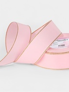 Лента репсовая, с золотым люрексом, 40 мм, 23±1 м, светло-розовая №004 - Фото 2