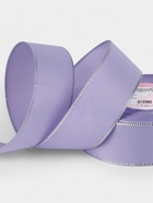 Лента репсовая, с серебряным люрексом, 40 мм, 23±1 м, сиреневая №021 - Фото 2