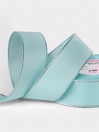 Лента репсовая, с серебряным люрексом, 40 мм, 23±1 м, светло-голубая №013 - Фото 2