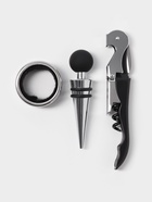 Набор для вина Magistro Cork, 3 предмета: штопор, пробка, каплеулавливатель, нержавеющая сталь - Фото 2