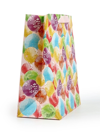 Пакет подарочный, упаковка, «С Днём рождения», частичный лак, MS 18 х 23 х 10 см