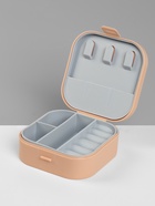 Шкатулка-органайзер для хранения украшений, 9×9×3.8 см, розовая - Фото 2